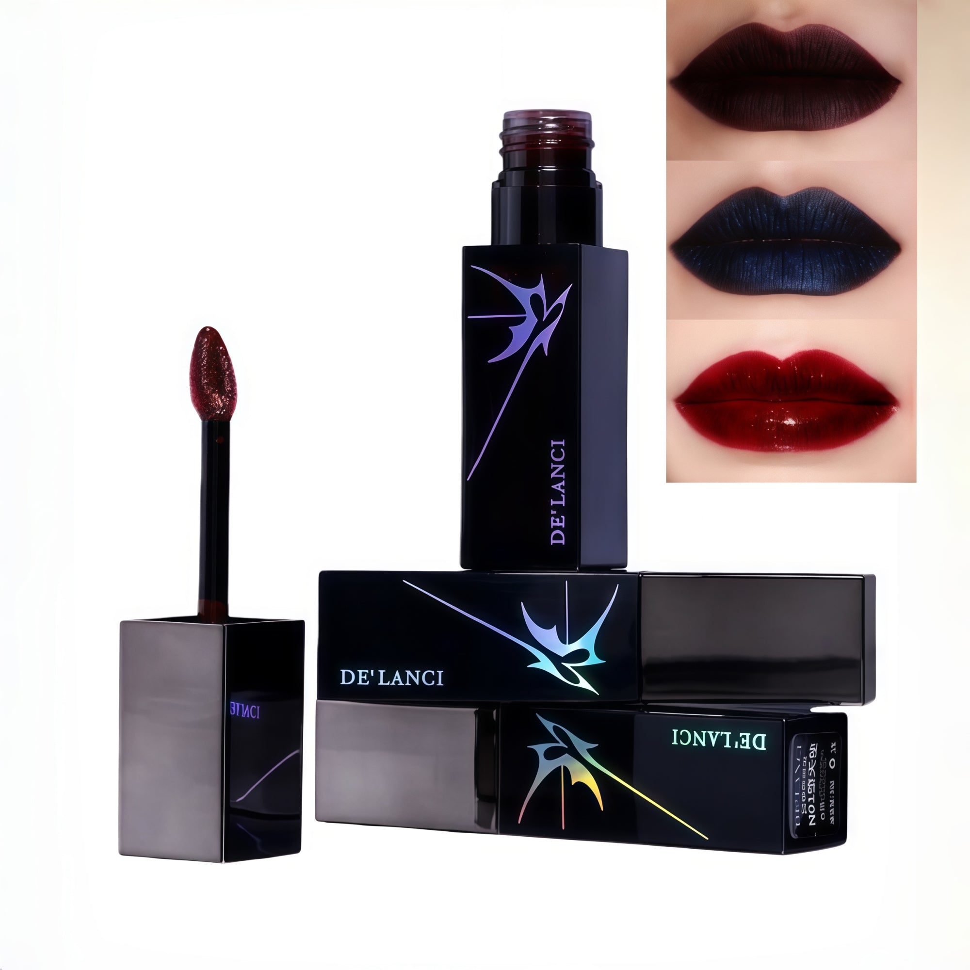 DE'LANCI Otherworldly Gothic Airy Matte Lip Mud & Mirror Lip Gloss