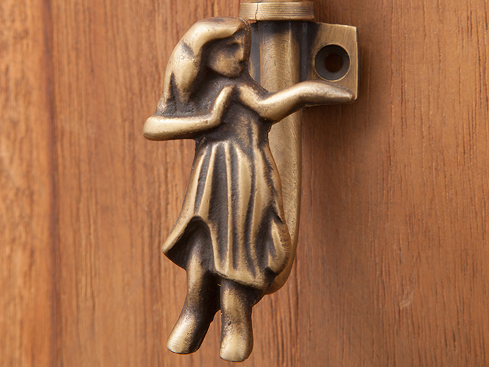 ハワイアンフラガール真鍮フック/ アンティークブロンズ仕上げ【51833