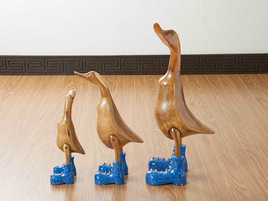 ベベジュニア あひるの木製オブジェ [5色展開]【duck-s】 /アジアン