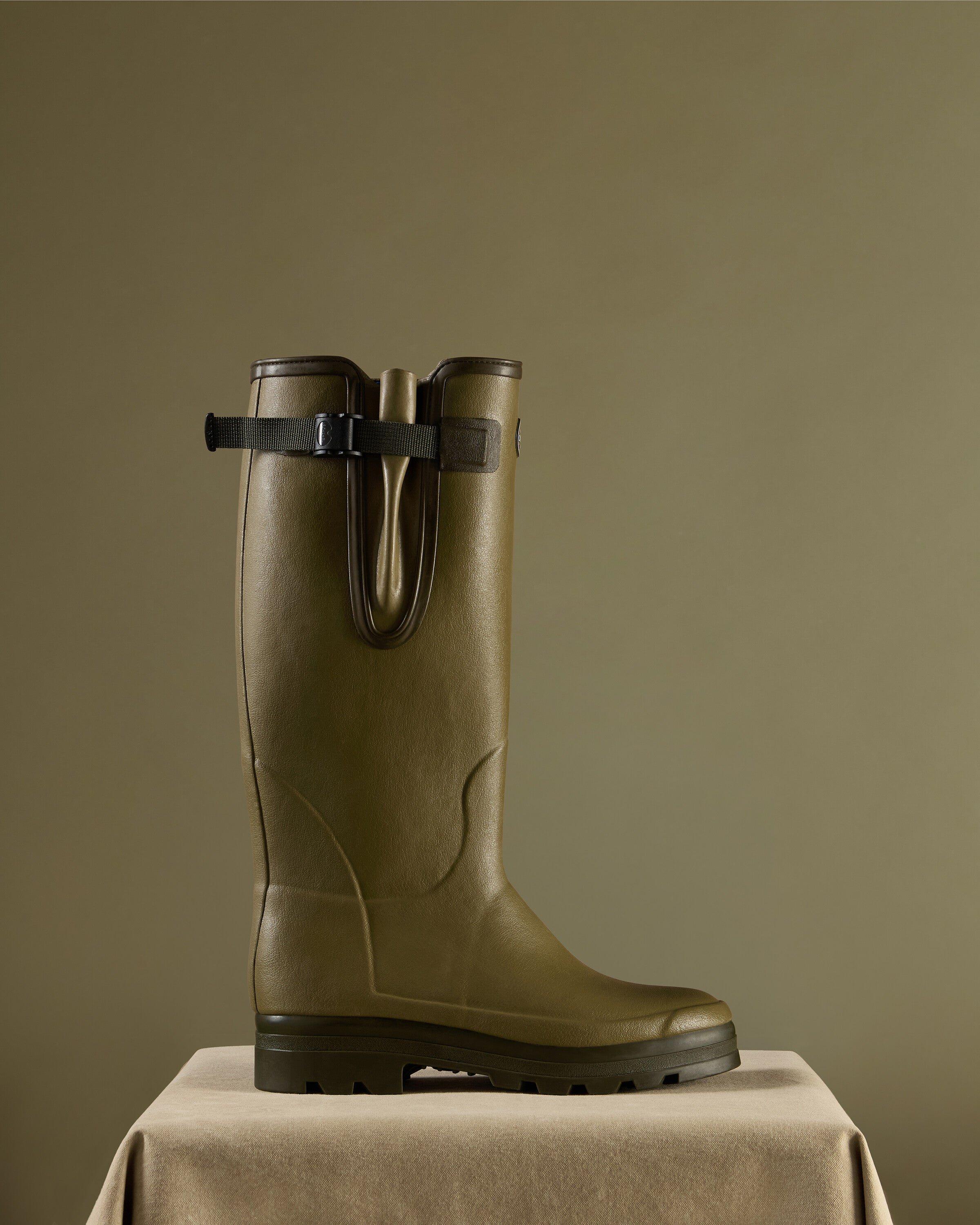 Men's Vierzonord XL Neoprene Lined Wellington Boot Green | Le Chameau