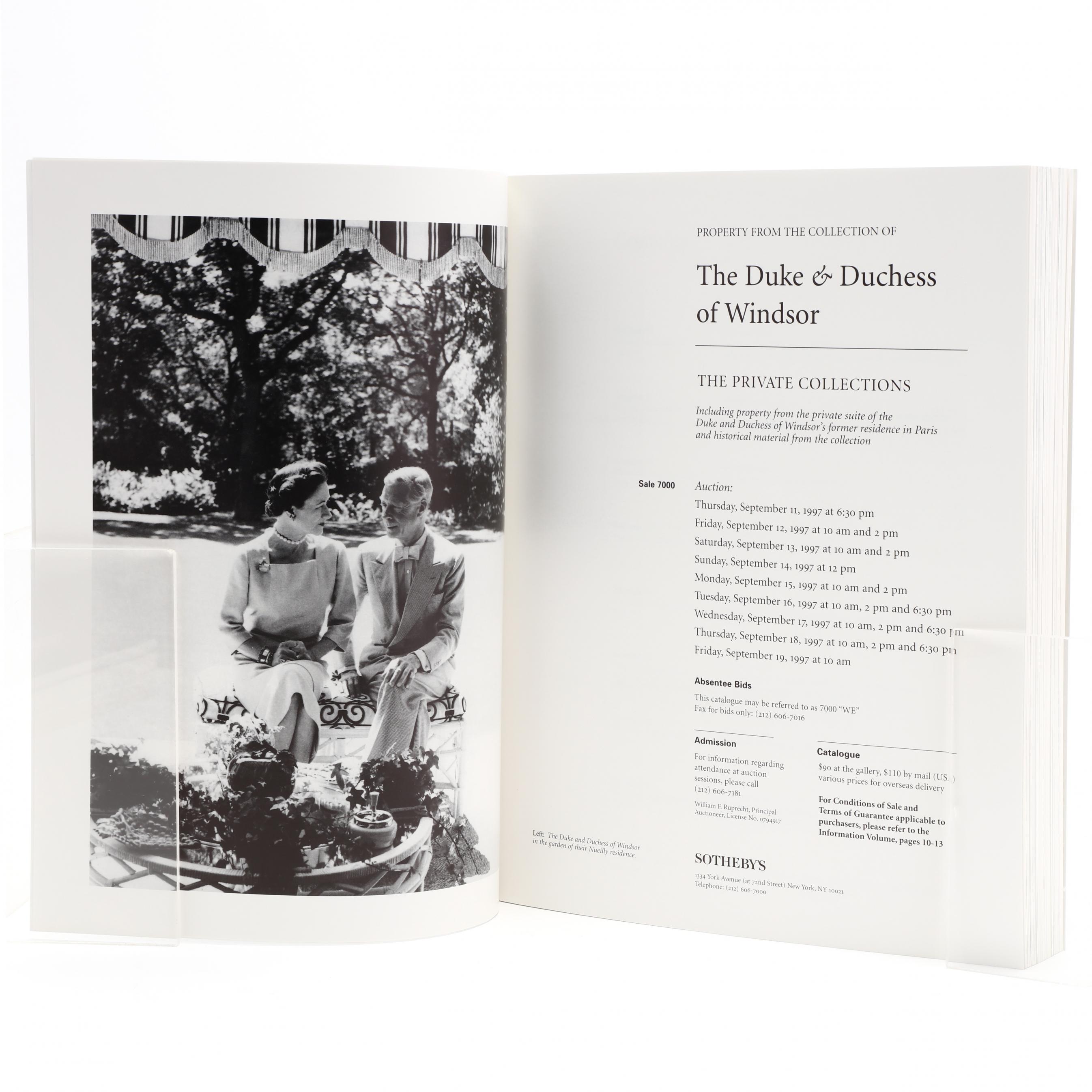 The Duke & Duchess of Windsor, Sotheby's 1997 Catalogue and Text