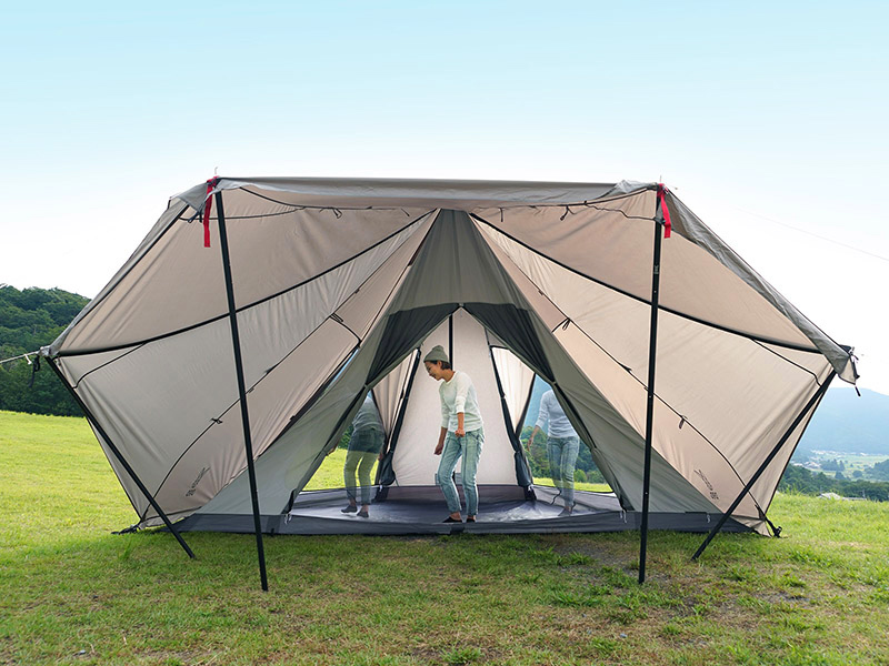 DOD】新しい2ルームワンポール「ヤドカリテント」発売！立てれば