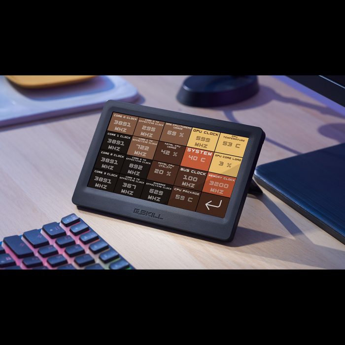 G.skill、7インチタッチパネルを採用したUSB接続のウィジェット