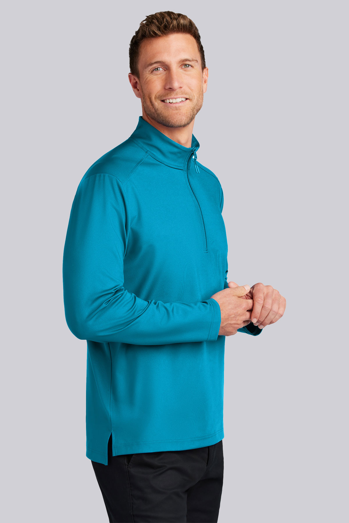 Port Authority Mens C-FREE Double Knit 1/4-Zip | Liquid Yacht Wear