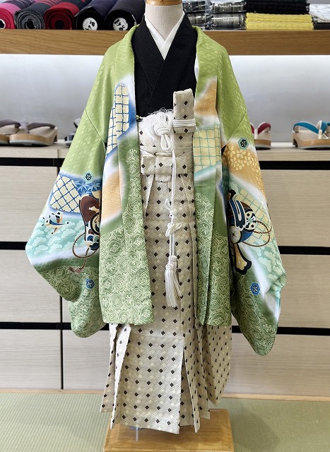 七五三 男の子四つ身着物アンサンブル 男の子 着物・長襦袢・羽織