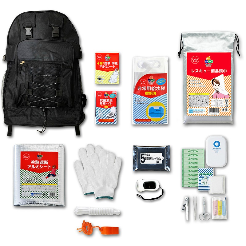 3組セット】大型18点セットNo.50185 防災備蓄用 防災士監修 非常用防災