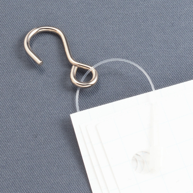 エスカン S字フック SA-007 鉄 ニッケルメッキ （片閉じ） 1パック 10