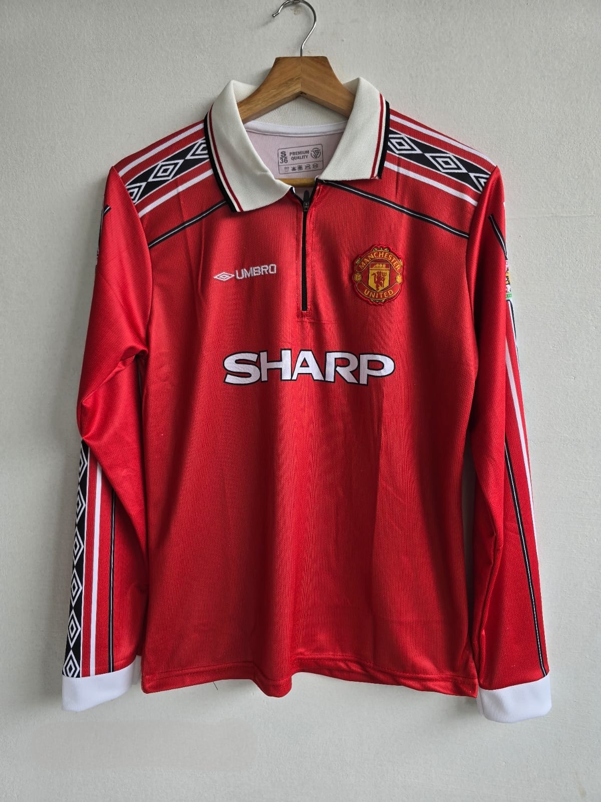 BECKHAM MAN UNITED 98-99 HOME FULL SLEEVE KIT – MatchDay Store