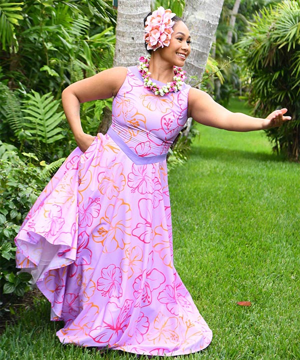 マウナロア【Maunaloa】|フラダンス衣装の専門店|☆ノースリーブドレス