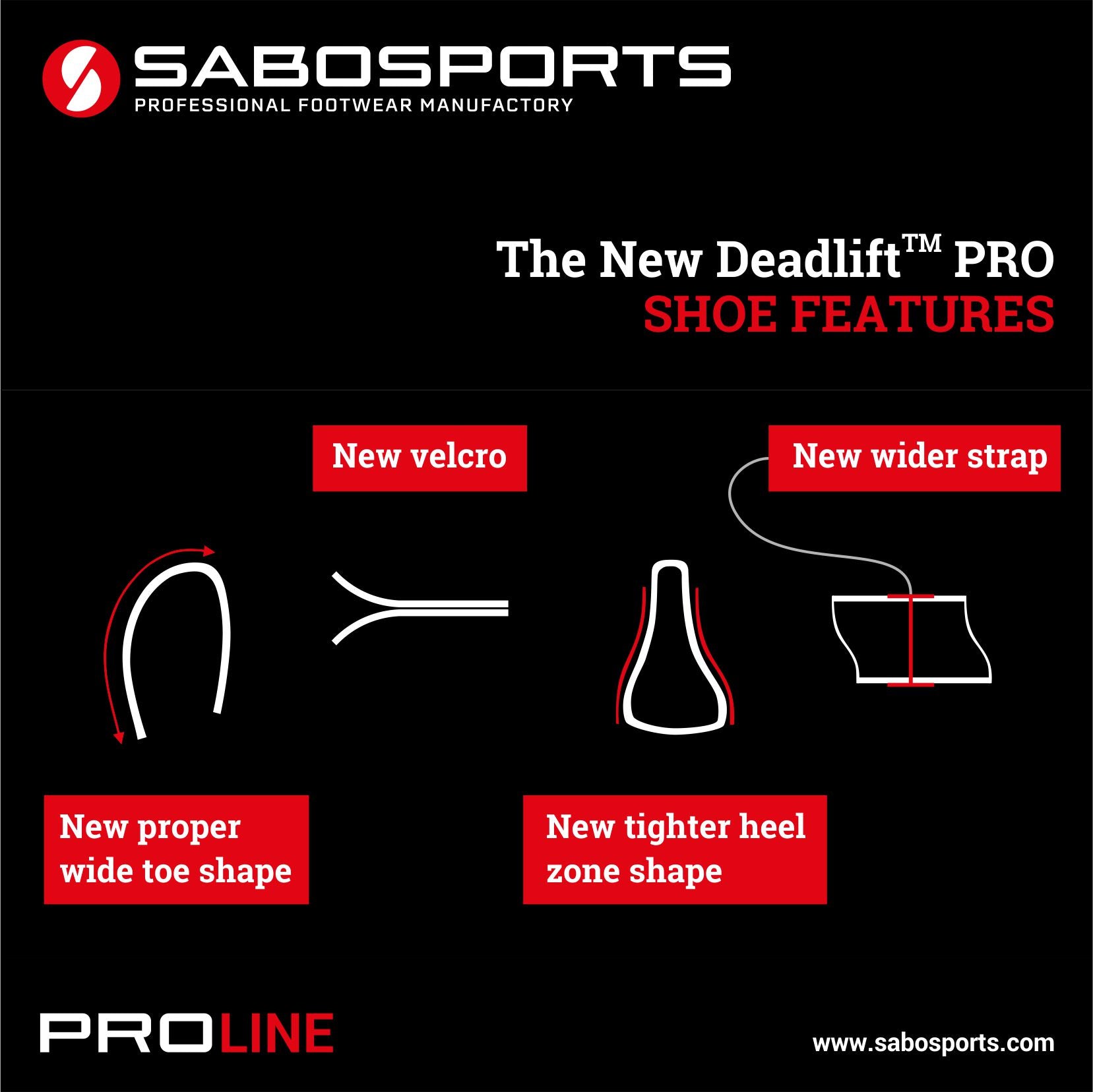 SABO Deadlift Pro Shoes (White/Black) – MAXbarbell LLC