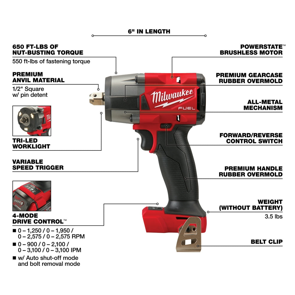 Milwaukee 2962P-20 M18 FUEL 1/2