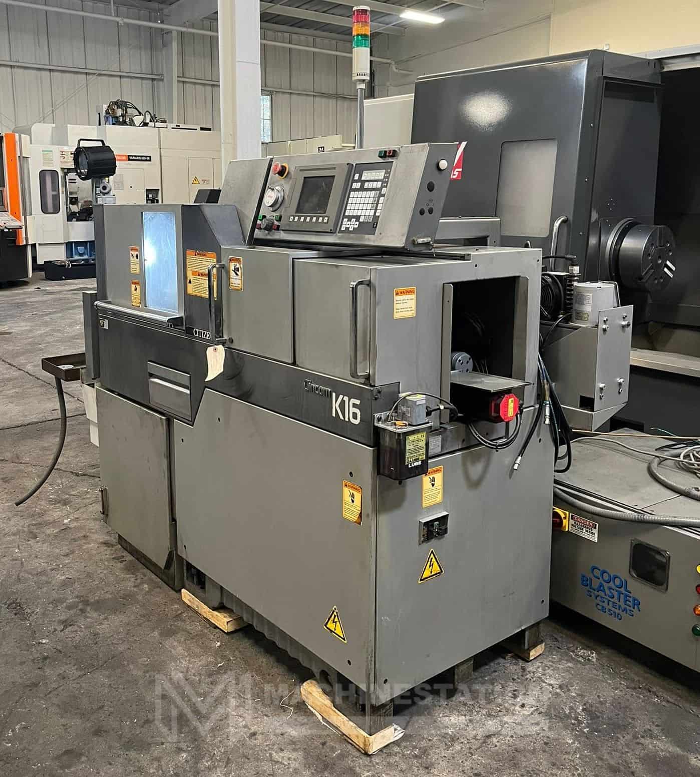 Used Citizen Cincom K16 VIIP CNC Swiss Type Automatic Lathe For Sale