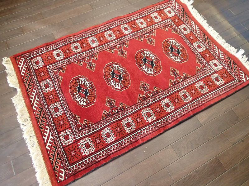 新品 トルクメン ペルシャ 絨毯 アクセント サイズ 122 × 84 cm 209
