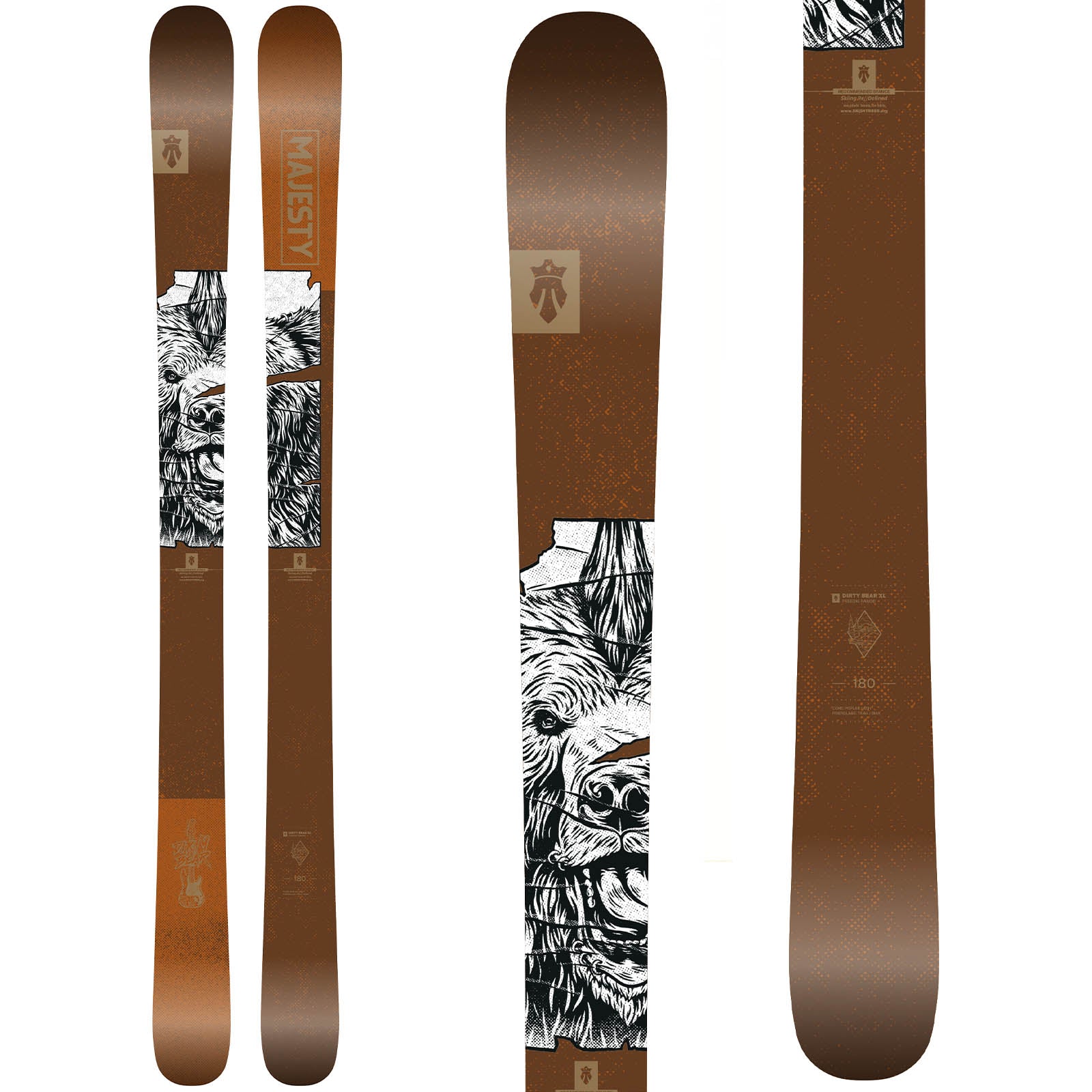 Majesty Dirty Bear XL All-Mountain Freestyle Skis