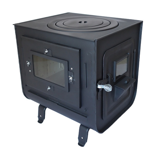ミニ薪ストーブ 3面窓付”チョッパー”煙突横出し 商品詳細│薪ストーブ