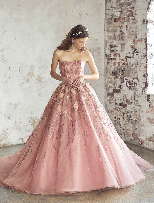 ANT0381 pink | ウエディングドレス『マリアローザ（MARIAROSA）』