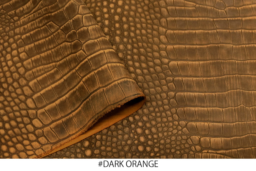 アウトレット】イタリア産クロコ型押しヌバックレザー｜革販売ミヤツグ
