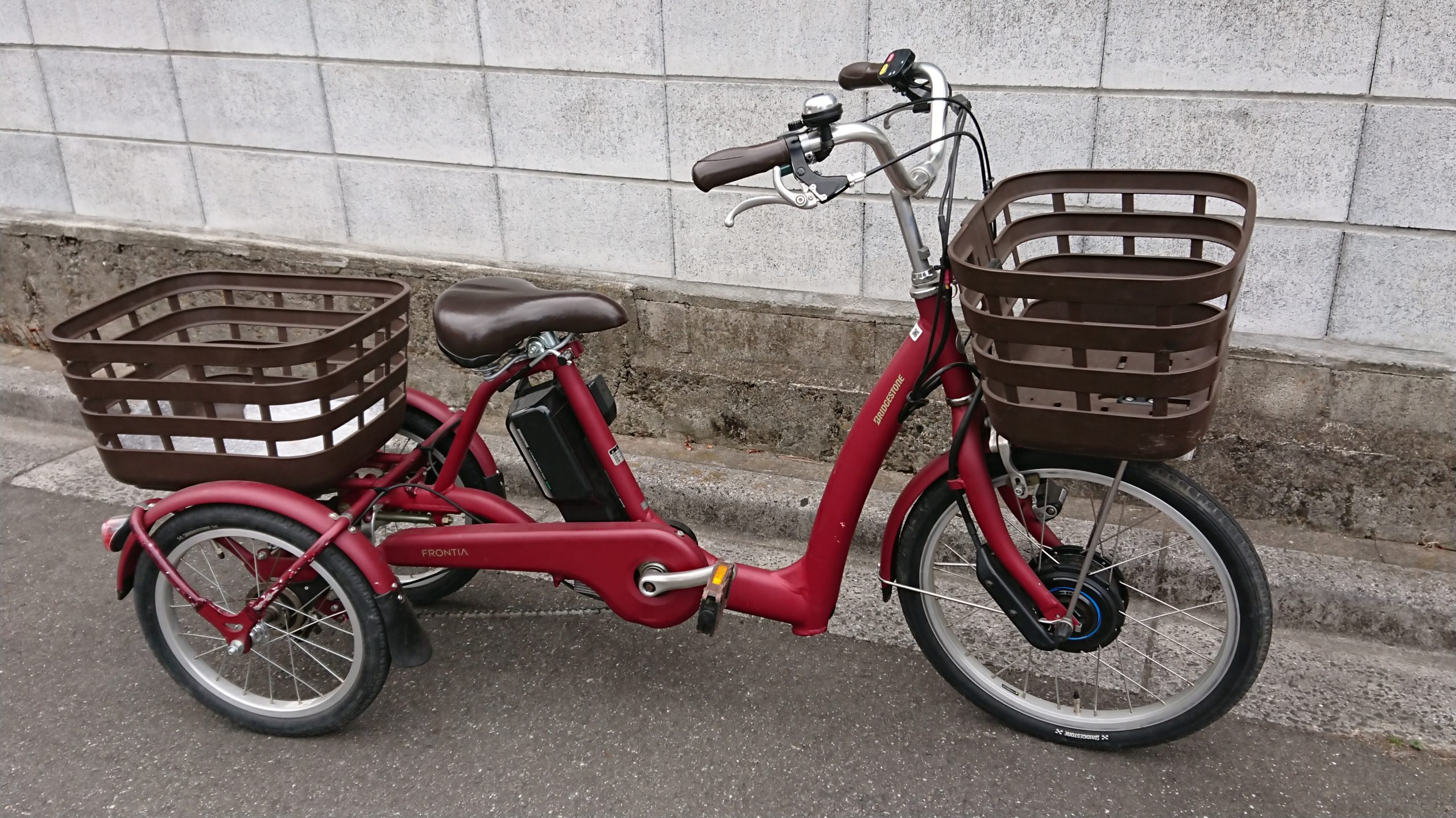 試乗車あります ブリヂストン ラクットワゴン 三輪電動自転車