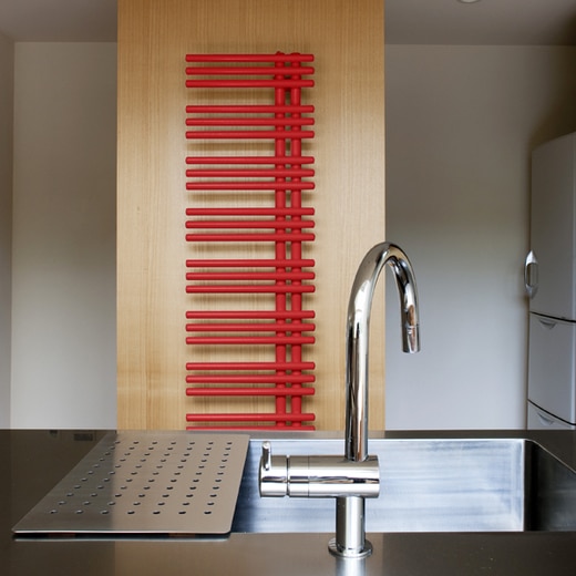 ユッカタオルウォーマー レッド 右スイッチ YAE08 W500(EL02179)｜洗面