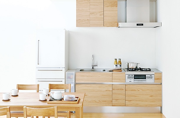 MUJIシステムキッチン（オーク材／ウォールナット材）｜MUJI＋KITCHEN
