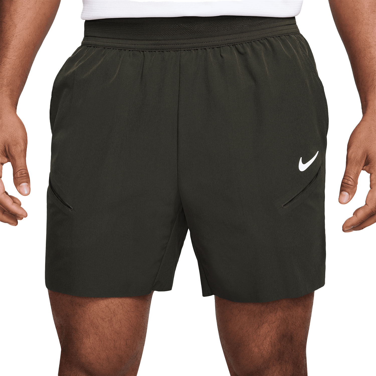 Nike Court Slam 6in Men's Tennis Shorts - Sequoia/White