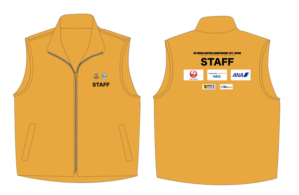 ラフティング世界選手権2017 スタッフ用ベスト - MSIDESIGN エムエス
