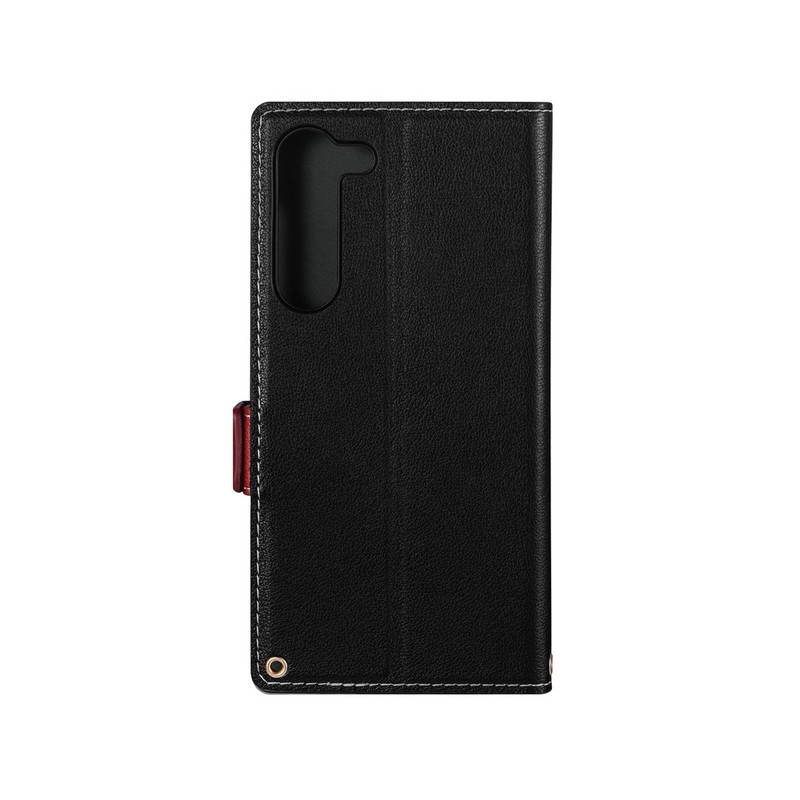 Galaxy S23 薄型・軽量PUレザー手帳ケース 「Twoal W」 ブラック