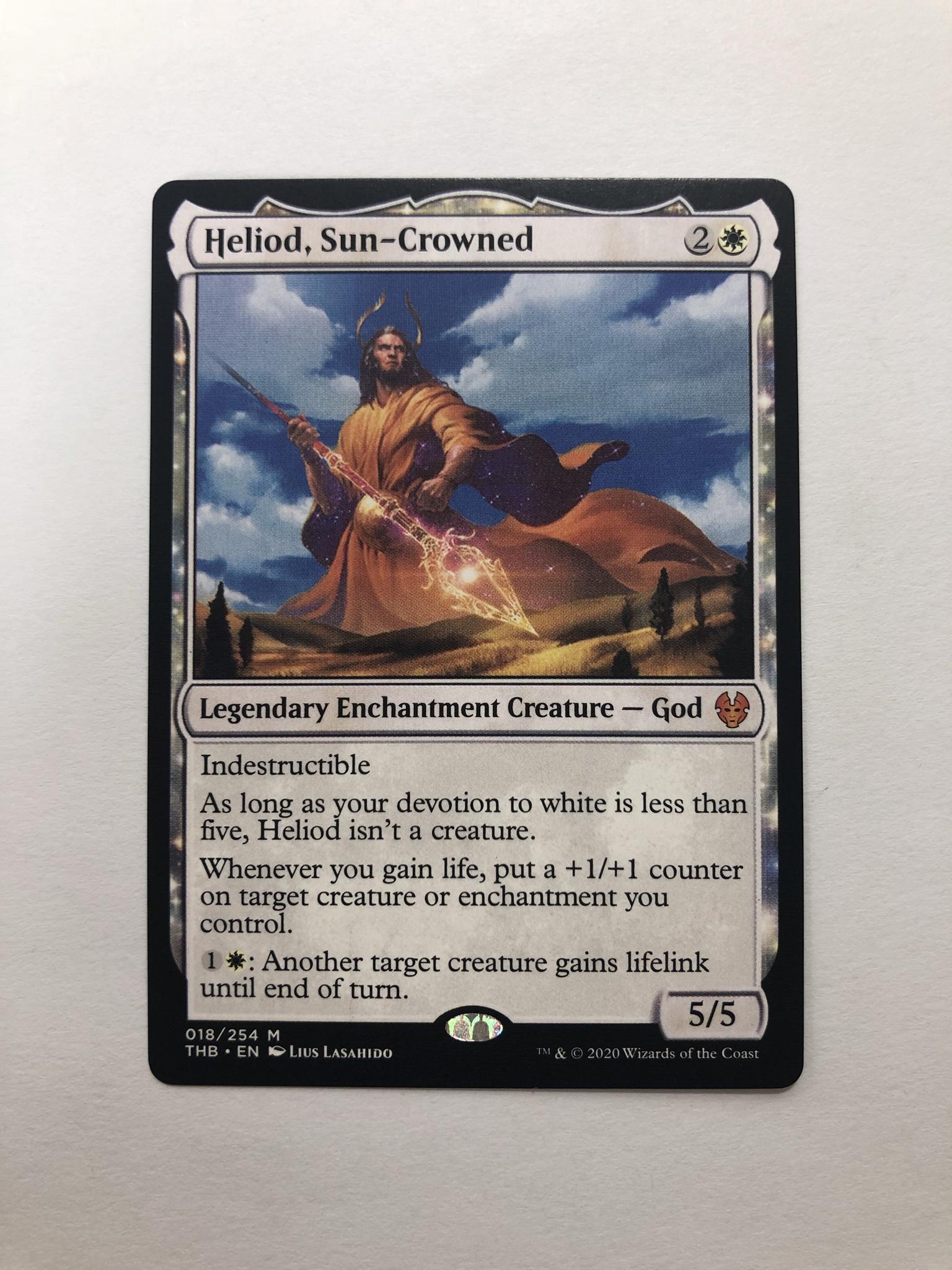 Heliod, Sun-Crowned THB Theros beyond death magic the gathering