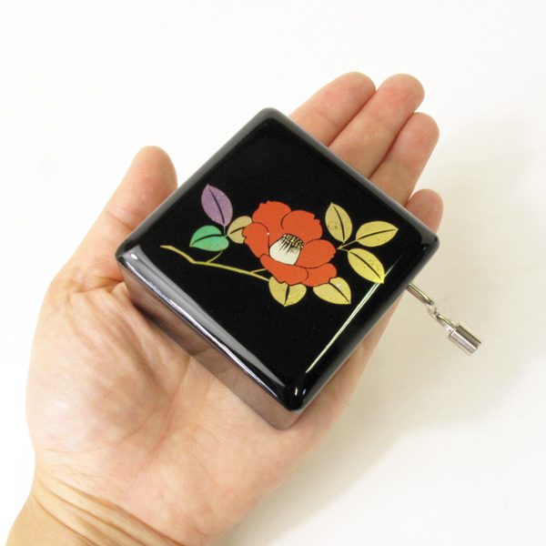 18弁手回し】会津塗 手回し オルゴール 小さい おしゃれ ｜株式会社