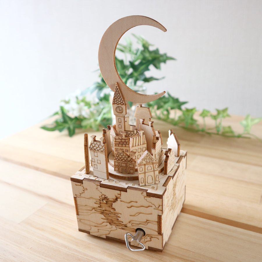 18弁】DIY オルゴール 手作り EA251S ムーンドリーム ナチュラル