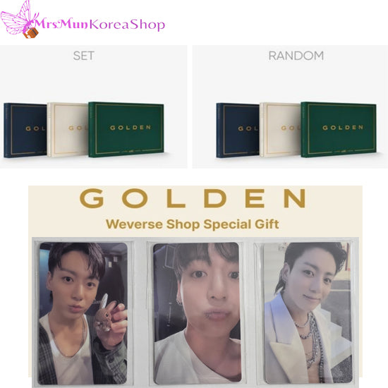 BTS Jungkook Solo Album GOLDEN - Weverse PVC Event – MrsMunKorea Shop
