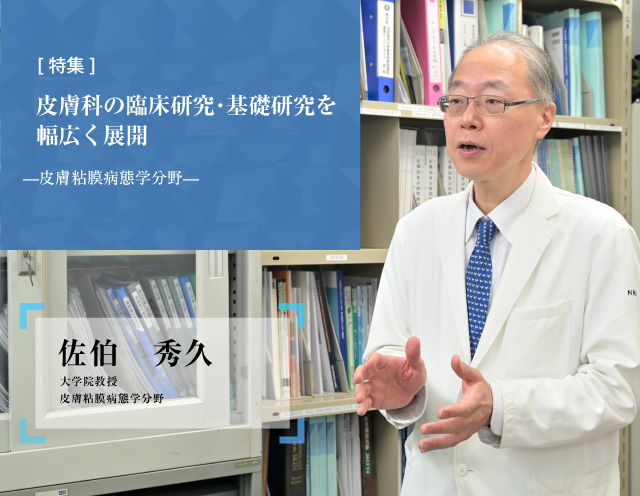 皮膚粘膜病態学分野 / 佐伯 秀久 大学院教授｜日本医科大学