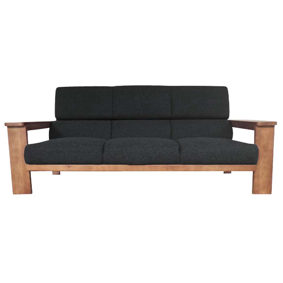 ソファNC779 2人掛け【送料・開梱設置無料】 ブラック/ナチュラル