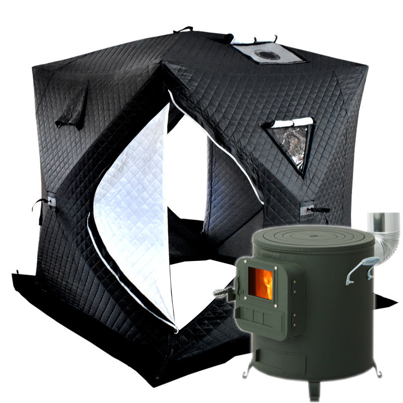 通常窓タイプ】テント型サウナホンマ製作所薪ストーブRS-41 セット