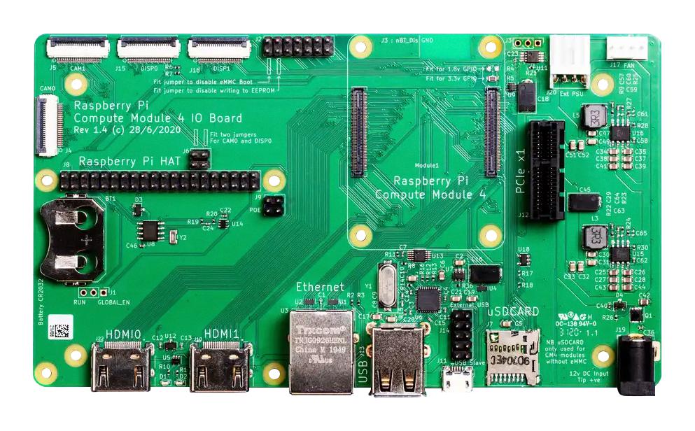 CM4IO RASPBERRY-PI, Compute Module 4 I/O Board, Raspberry Pi