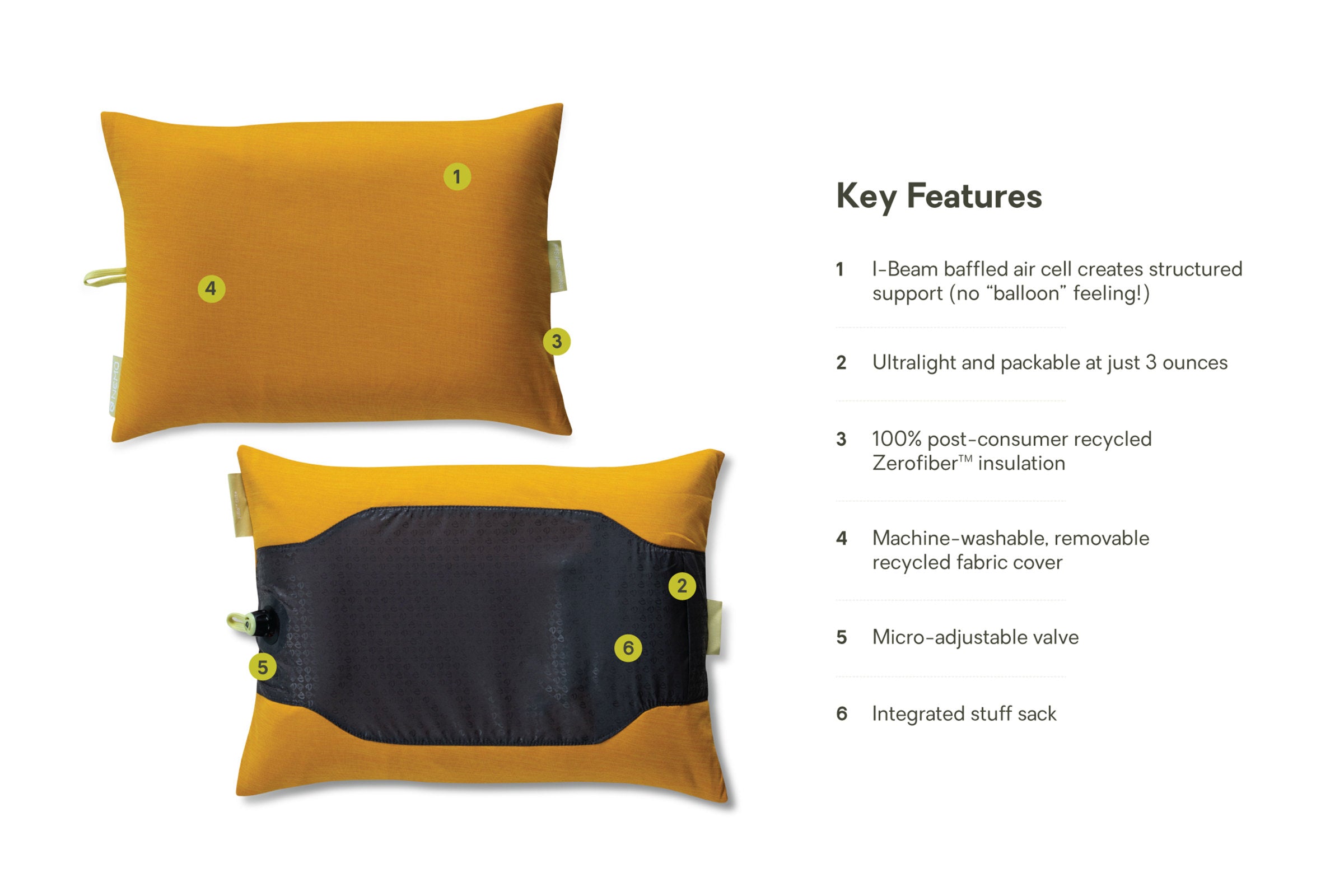 Fillo™ Elite Ultralight Backpacking Pillow