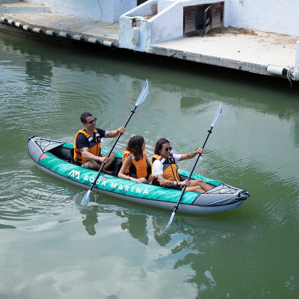 Laxo ラクソ カヤック インフレータブル パドル付 3人乗り AQUA MARINA