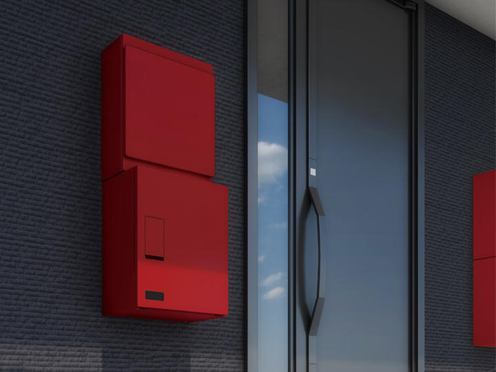 宅配ボックス 前入前出／機械式・防滴タイプ／ポスト組合せ KS-TLT340