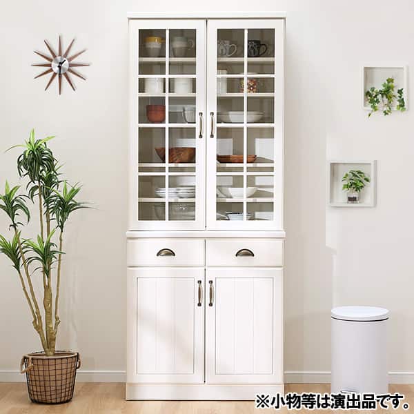 食器棚 (ミランダ2 80 WW) | ニトリネット【公式】 家具・インテリア通販