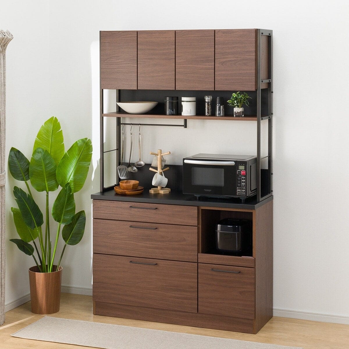 キッチンボード(IM301 120OP MBR/BK) | ニトリネット【公式】 家具