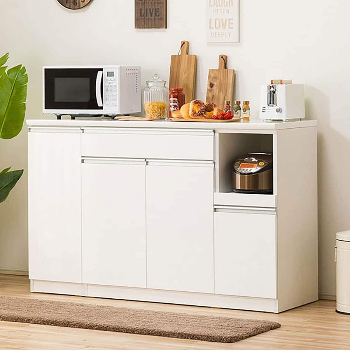 キッチンカウンター(レジューム 150TH-R WH) | ニトリネット【公式