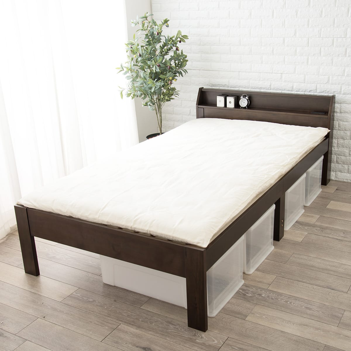 頑丈ロングベッドフレーム(SD DBR) | ニトリネット【公式】 家具