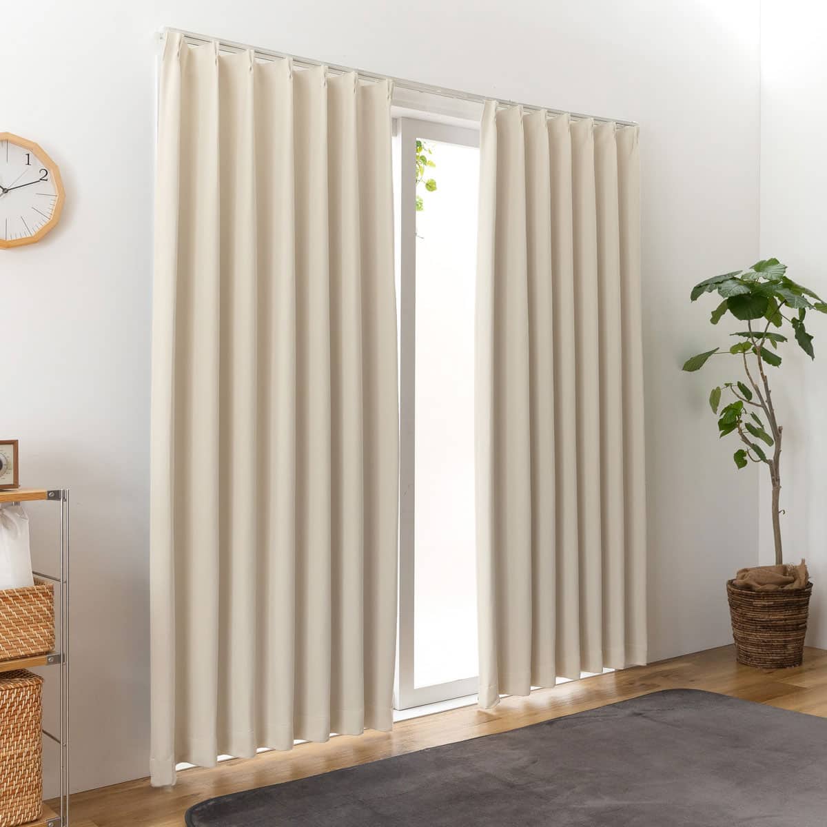 パステルカラーで遮光率99.99%】遮光1級・遮熱カーテン(パステル79