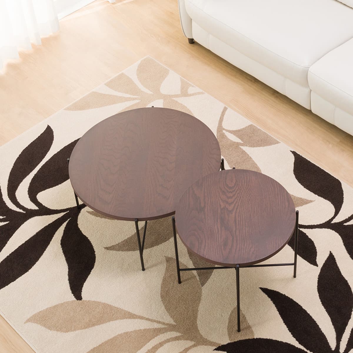 円形テーブルセット(ヴェルカー7050MBR) | ニトリネット【公式】 家具