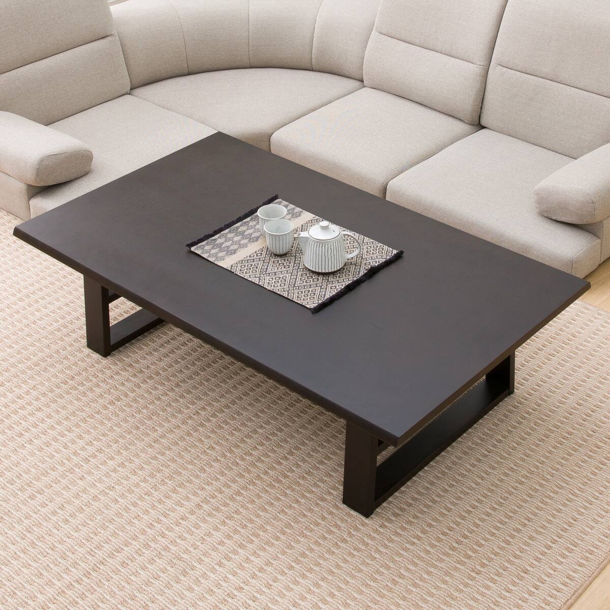 天然木センターテーブル (アケビ2 135 DBR2) | ニトリネット【公式