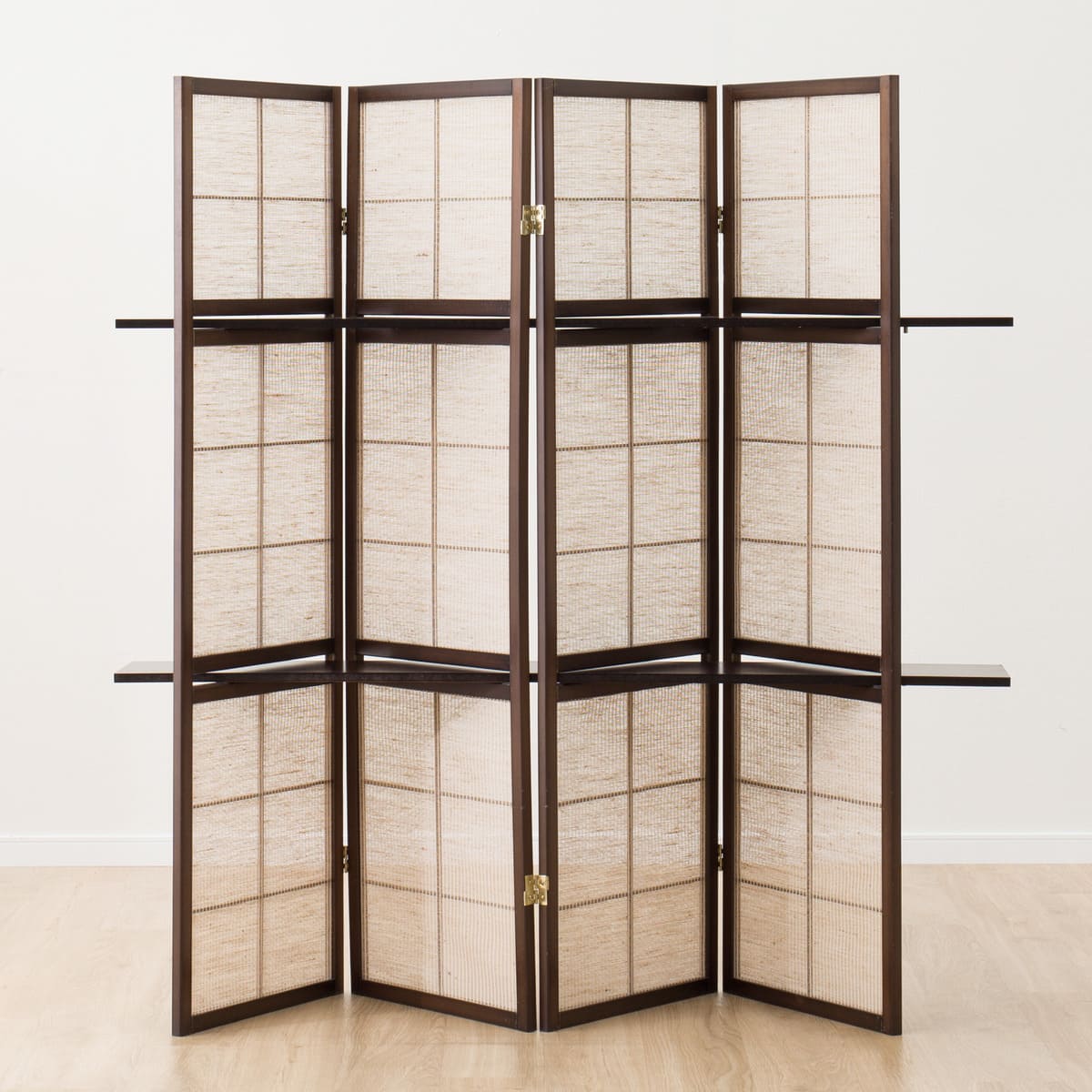 飾り棚付きスクリーン(カガリ 4レン DBR) | ニトリネット【公式】 家具