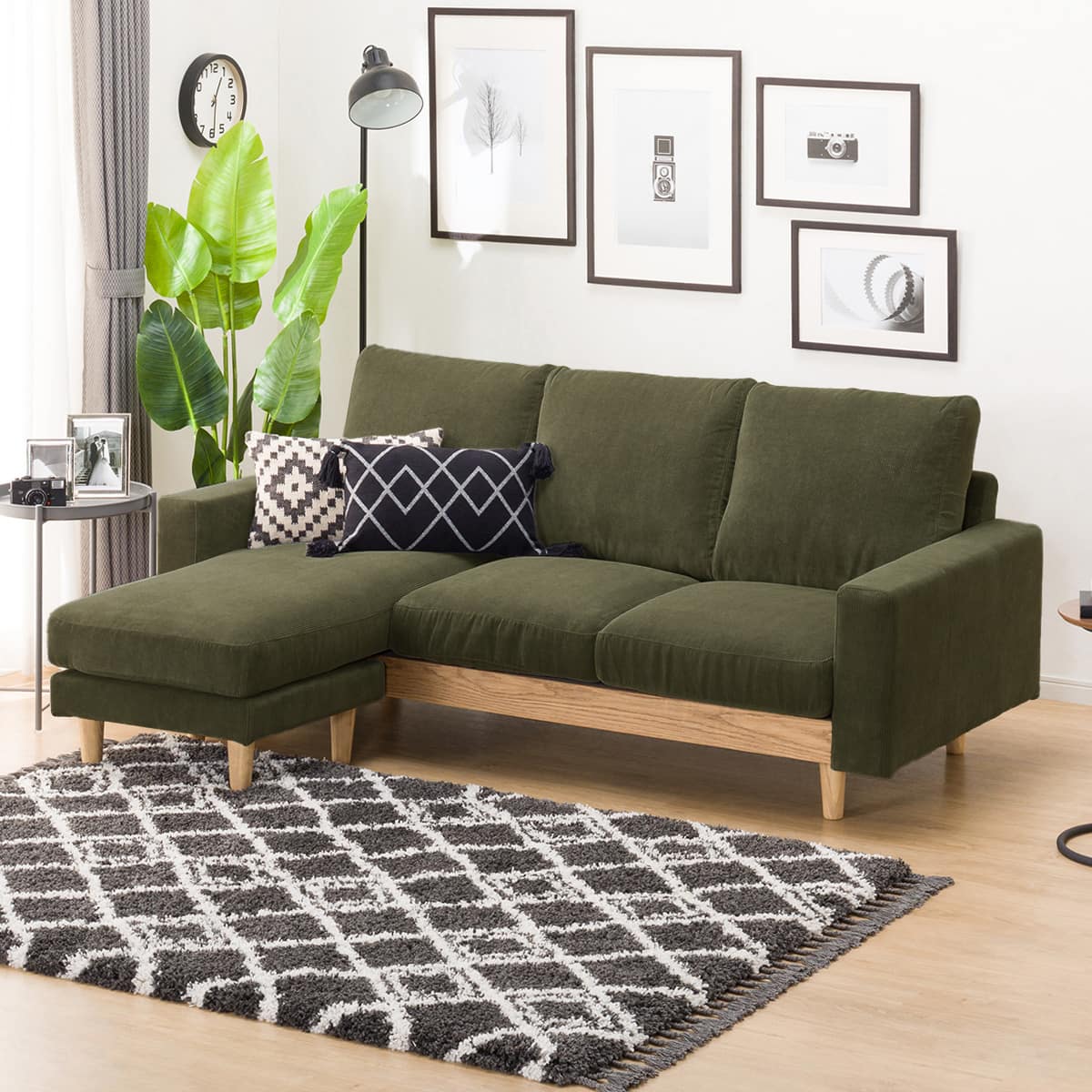 カウチソファ 布張りタイプ (アウロス4 DGR) | ニトリネット【公式