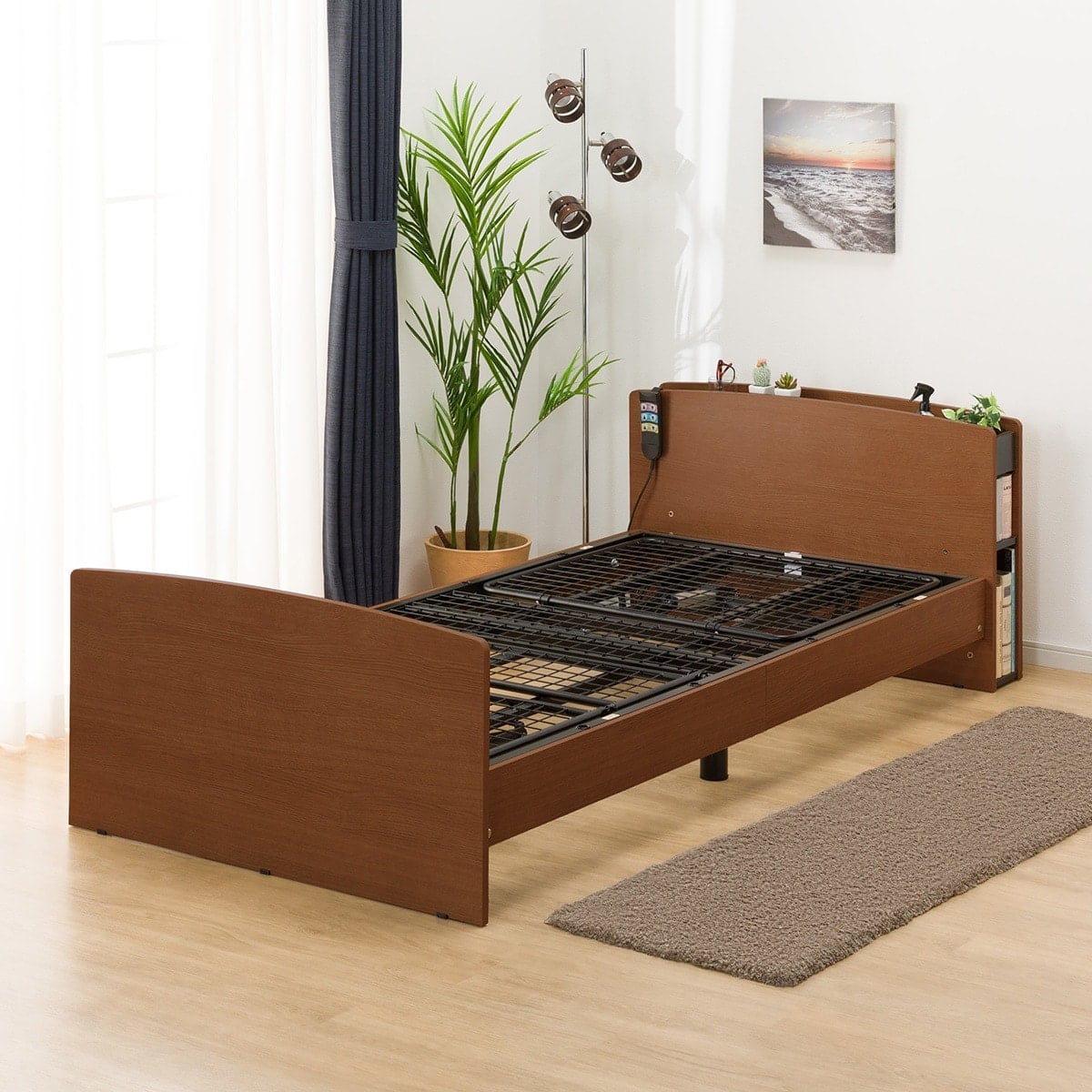 非課税】電動シングルベッドフレーム(ライズ3 2M-C MBR) | ニトリ