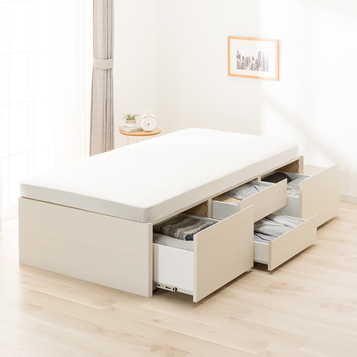 すのこシングルチェストベッドフレーム(N-ジオHL WW 40M) | ニトリ