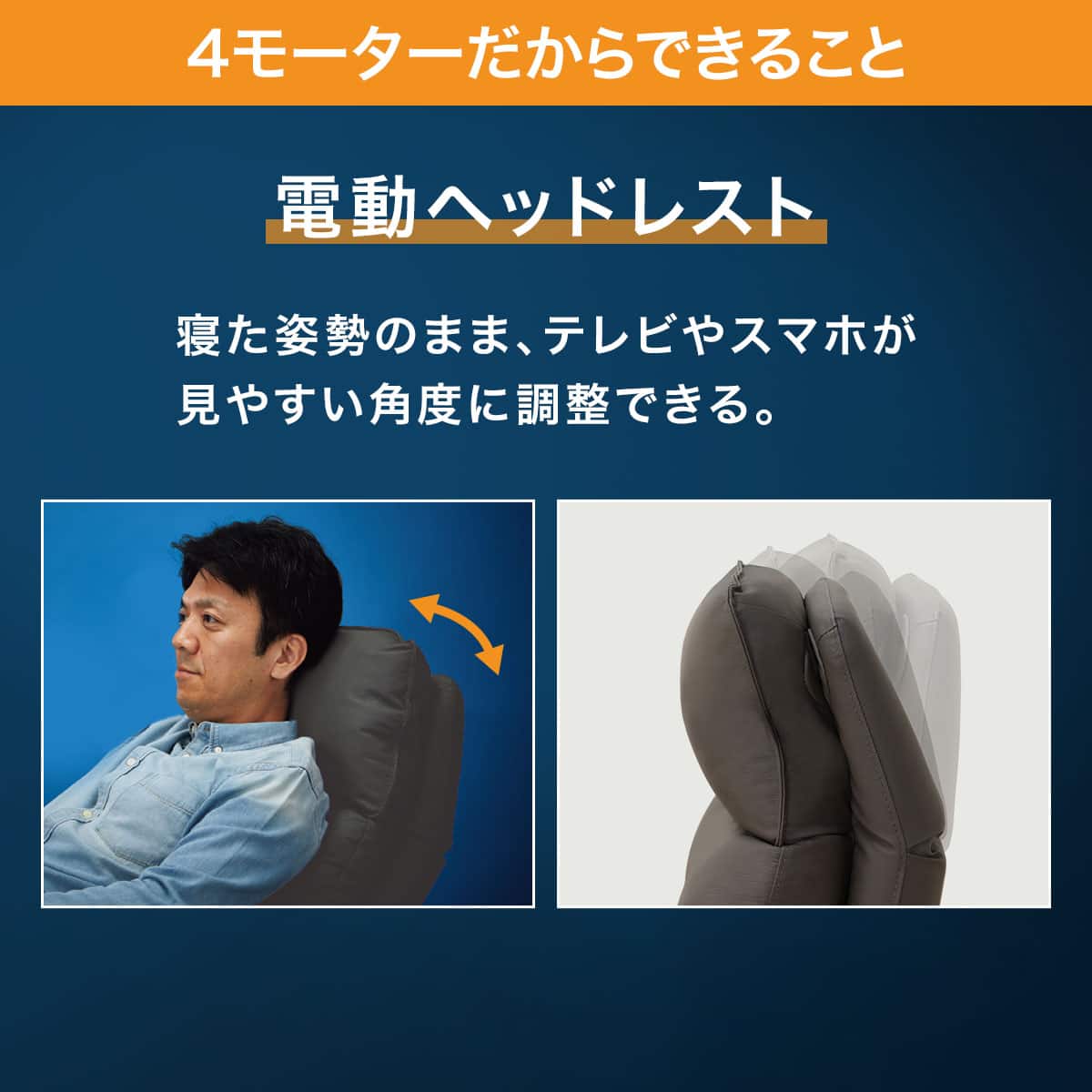 電動リクライニングパーソナルチェア 本革(一部合成皮革)タイプ (LE01